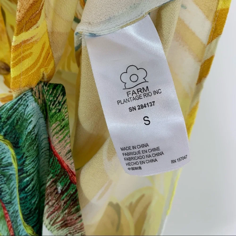 Anthropologie FARM RIO Azalea Forest Boy Shirt Tropical S - Picture 5 of 10